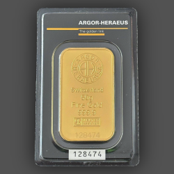 50 гр. Златно Кюлче Argor-Heraeus Холограмна Защита - Швейцария