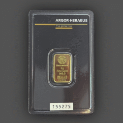 5 гр. Златно Кюлче Argor-Heraeus Холограмна Защита - Швейцария
