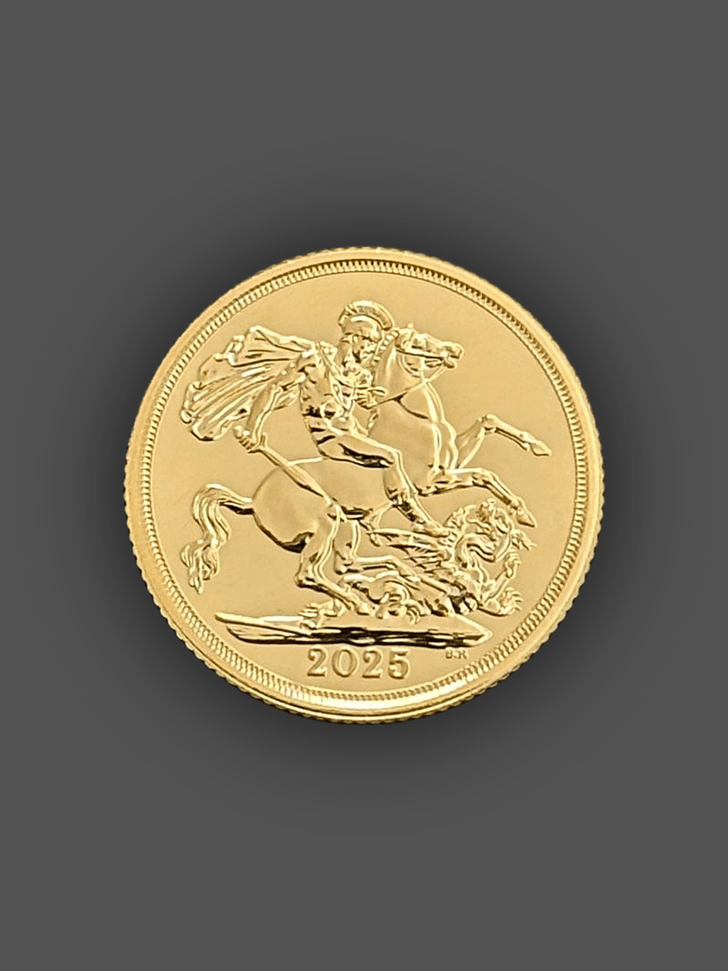 7.99 гр. Златна Монета Британски Суверен Чарлз III 2025 г. - Image 2