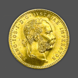 3.49 гр. Златна Монета 1 Австрийски Дукат 1915 г.