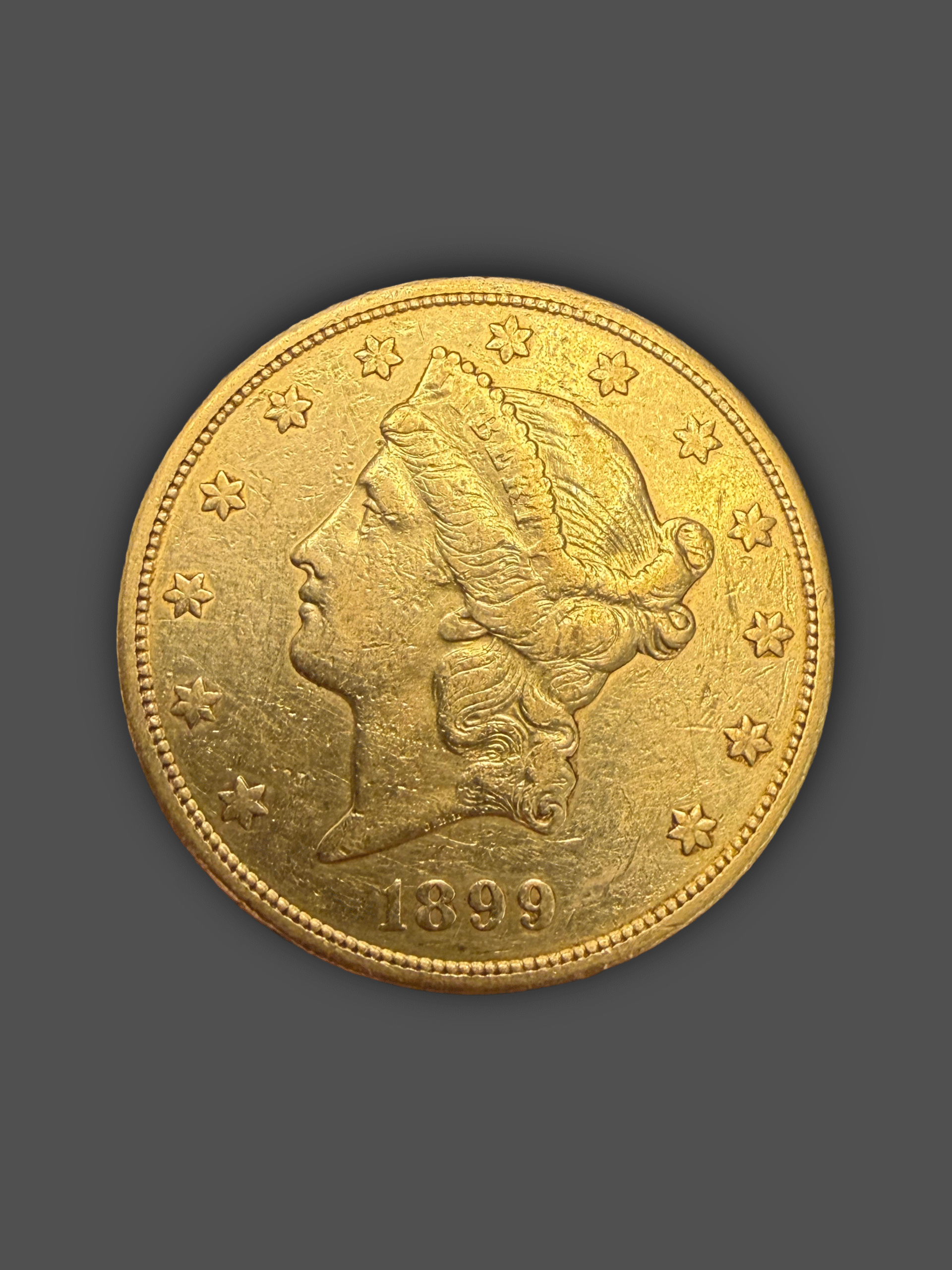 33.43гр. Златна Монета 20 Американски Долара Liberty Head 1849-1907
